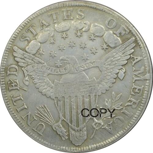 1801 United States Brass Silver Plated Liberty Dollar Copy Coins/High Quality