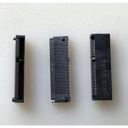 2PCS)New original ngff SSD slot 67p h3.2mm gold key-e