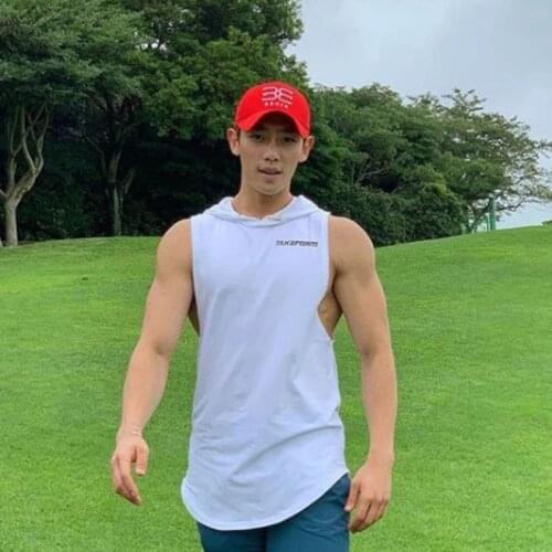 2021 Mens Black White Sleeveless Shirts Summer Cotton Male Tank Tops Gyms Clothing Bodybuilding Tanktops Tees Undershirt Fitness