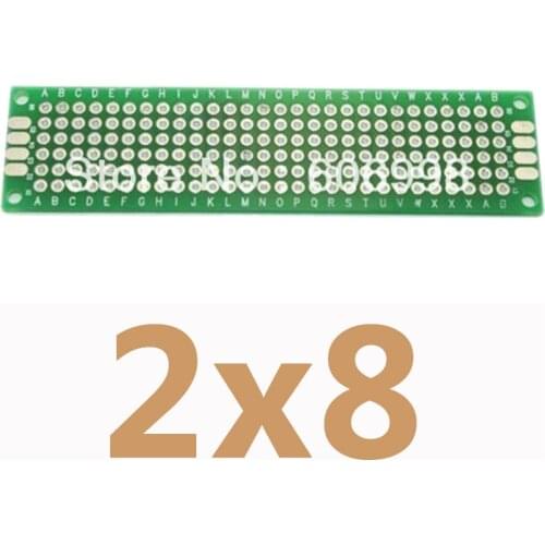 5pcs/lot 2x8cm Double Side Copper Prototype PCB Universal Printed Circuit Board Protoboard DIY Experimental Plate For Arduino