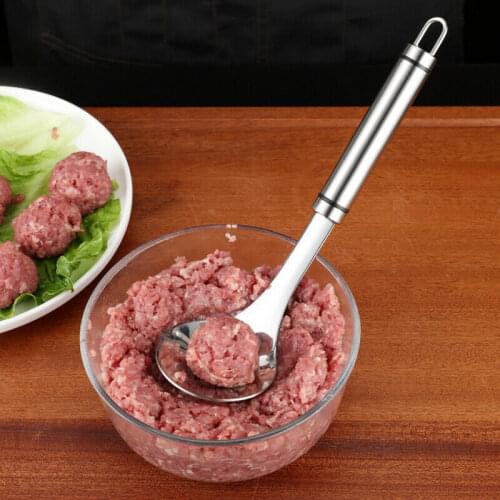 Non-Stick Creative Meatball Maker Spoon Meat Baller with Elliptical Leakage Hole Meat Ball Mold Kitchen tackle Gadget Meat Tool