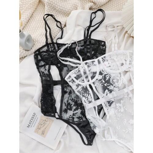 One-piece bodysuit big breasts thin collection of breast lingerie underwire anti-sagging gather-up underwear set