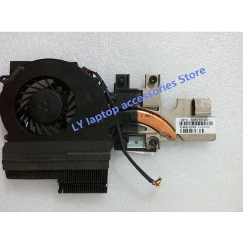 For HP EIiteBook 2540P original laptop CPU Heatsink & Fan Radiator & Fan 598788-001