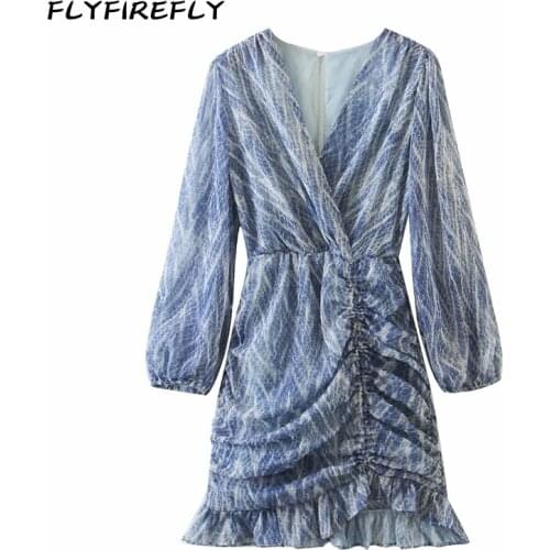 Summer dress women sexy vestidos vintage party dress mini beach club dresses korean long sleeve dresses elegant ruffle dress