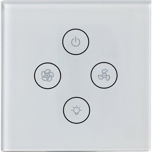 Hot Selling EU UK Standard Remote Control Tuya Smart WiFi Fan light Switch