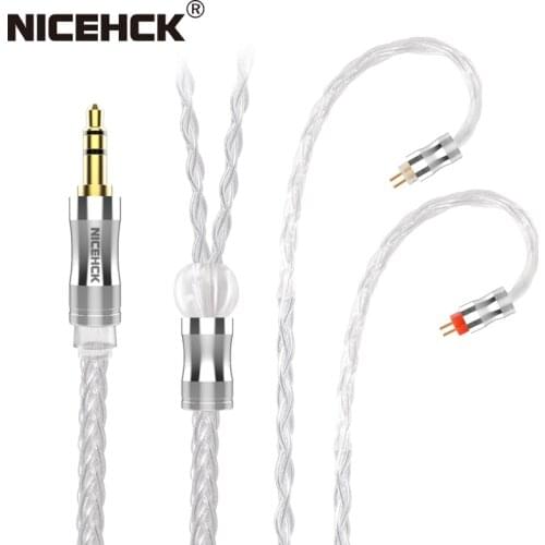 NiceHCK LitzPS-Pro 8 Core 4N Litz Pure Silver Cable 3.5mm/2.5mm/4.4mm MMCX/NX7/QDC/0.78 2Pin for VX MK3 ST-10s KXXS LZ A6 Mini