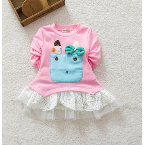 Adorable Baby Girls lace Dresses Infant Princess embroidery animal Dress Newborn Valentines gift