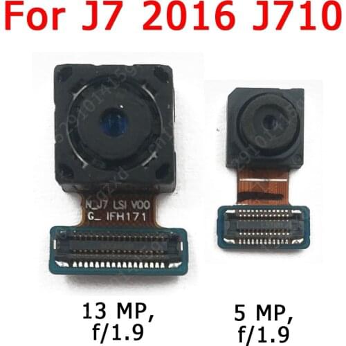 Original Front and Rear Back Camera For Samsung Galaxy J7 2016 J710 Main Facing Camera Module Flex Replacement Spare Parts