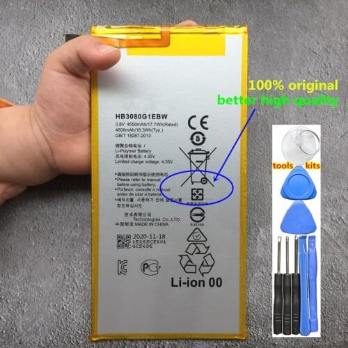 100% Original New Battery 4800mAh HB3080G1EBW For Huawei MediaPad T3 8.0 " KOB-L09 BZA-L00/W00 AGS-W09/L0 KOB-W09 Tablet Battery