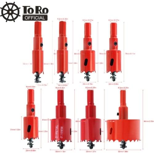 TORO 30mm Hole Saw Blade M42 Bi-Metal Hole Saw Drilling Hole Cut Tool with Saw tooth and Spring for PVC Plate / Woodworking
