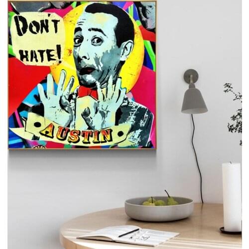 Posters And Print Graffiti Modern Street Artist Don't Hate Canvas Painting Wall Art Picture Vintage Poster Decorative Home Decor