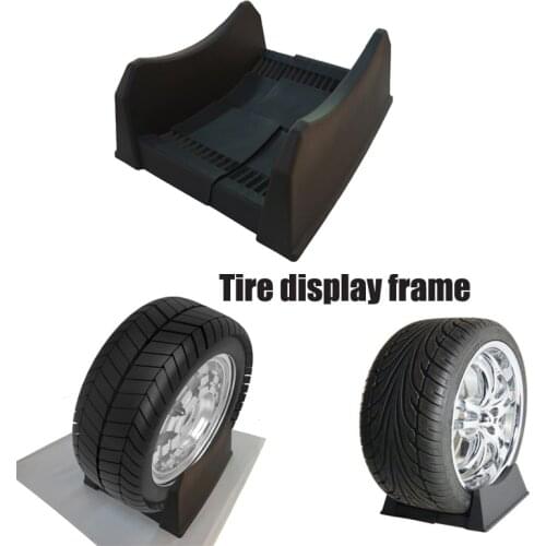 JQTUNING-High Quality PP Material Adjustable Tire Wheel Hub Holder Tire Display Frame Wheel Shop Display Stand
