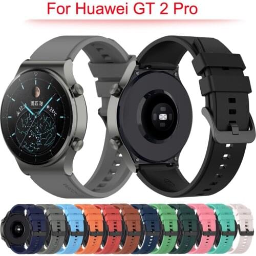 22mm Wrist Siicone Strap For Huawei Watch GT 2 Pro Wristband Watchband For Huawei gt2 Pro Band Bracelet Replaceable Accessories