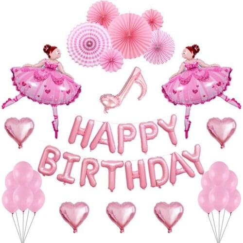 Happy Birthday Foil Air Balloons Alphabet Birthday Party Decorations Kids Adult Baloons Birthday