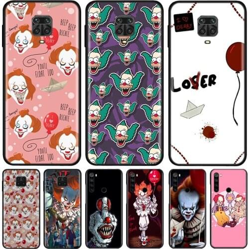 Cartoon Clown IT Silicone Cover For Xiaomi Redmi Note 9 9A 9C 9S Pro Max 8T 8 7 6 5 Pro 5A 4X 4 Prime Phone Case