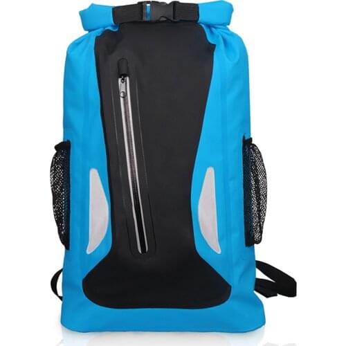 Outdoor Waterproof Dry Bag 25L Reflective Dry Sack Roll Top Dry Sack Lightweight Camping Gear Bag Mountaineering Sport Bag