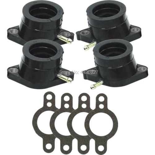 Motorcycle Parts Carburetor Intake Manifold Interface Boot Set for YAMAHA XJ550 Maxim XJ550R Seca 1981-1983 XJ400 Carburateur