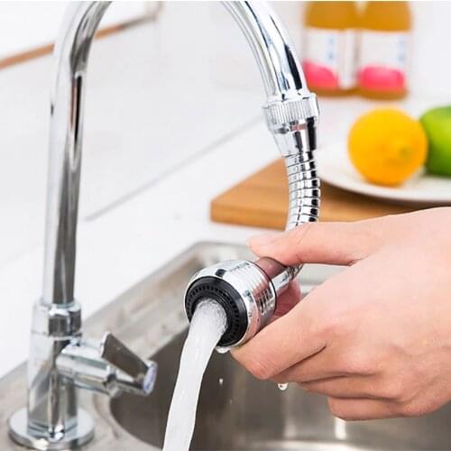 ZhangJi Free Rotating Extended Faucet Aerator Diffuser Water Bubbler Shower Nozzle Tap Connector Splashproof Kitchen Accessory