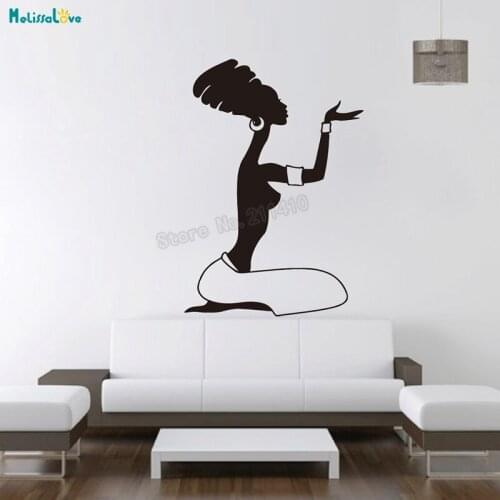 Women Wall Sticker Simple Yoga Art Stretch Decals Home Decoration For Living Room 3d Self-adhesive Vinyl Murals YT505