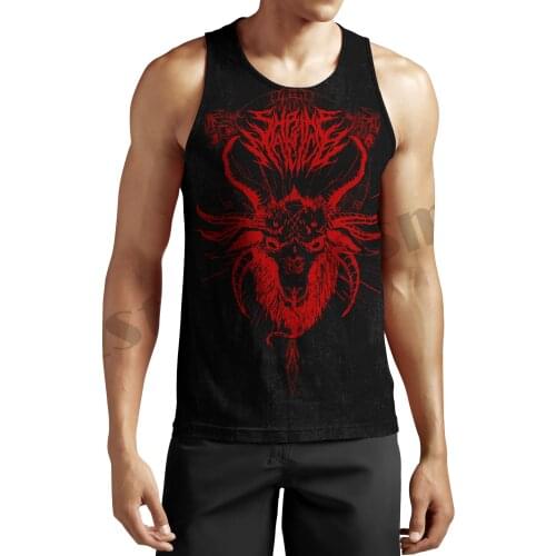 PLstar Cosmos 3DPrint Summer Newest Satan Satanic Devil Gothic Casual Unique Harajuku Tank Top Vest Men/Women Unisex Sleeveless