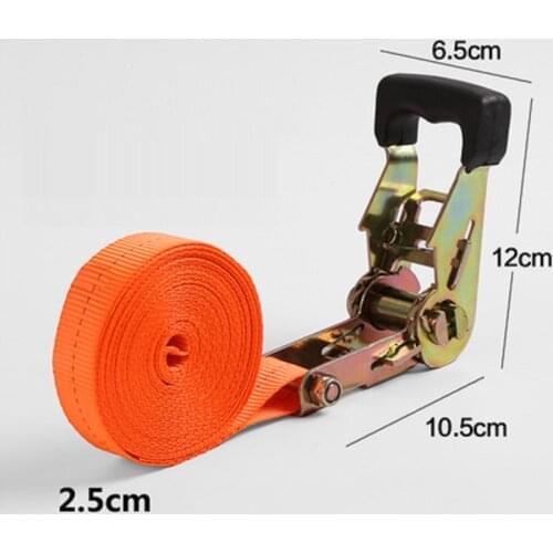 1",25MM,1.5T steel frame 4M--7M without hook, ratchet tie down cargo lashing shipping package strap, boat part, marine hardware