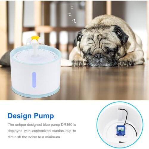 Pet Cat Water Fountain Automatic Dog Water Dispenser Electric LED Lighting USB Cat Water Drinking Fountain Water Drinker Bowl