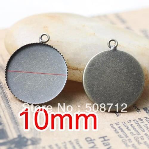Free shipping!!! 500pcs bronze Cameo Frame Settings Connectors fit 10mm,Cameo Cab settings,pendant settings