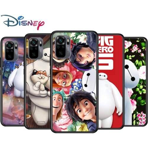 Big Hero 6 for Xiaomi Redmi Note 10 10S 9 9T 9S 9Pro Max 8T 8Pro 8 7 6 5 Pro 5A 4X 4 Soft Black Phone Case