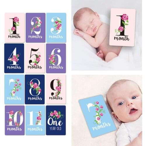 12 Sheet Baby Milestone Photo Cards Landmark Moment Photo Cards Key Age Markers