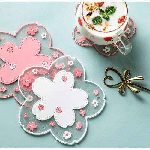 Home Decor Heat Resistant Placemat Soft Glue Household Cartoon Dining Table Bowl Placemat Heat Resistant Plate Mat