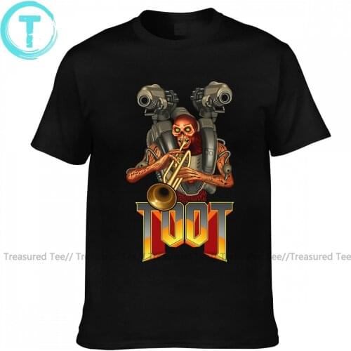 Doom Eternal T-Shirt Streetwear Funny 100 Percent Cotton T Shirt Graphic Short Sleeve Tee Shirt Men Plus size