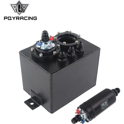 3L Dual BILLET ALUMINUM FUEL SURGE TANK / EFI 380LPH 1000HP TOP QUALITY External Fuel Pump E85 Compatible 044 style New