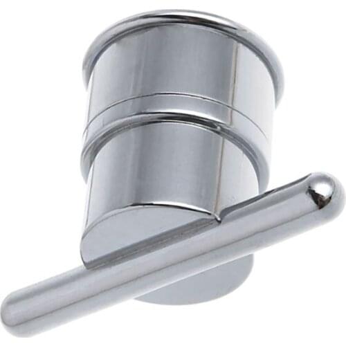 Electroplated Plastic Single Hole Shower Door Knob Handle For Interior Furniture Shower Cabin
