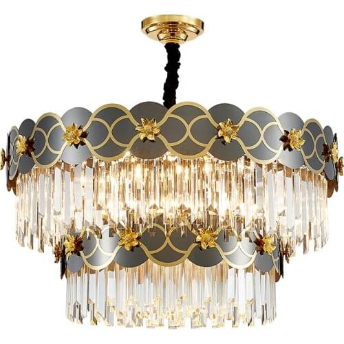 New design crystal chandelier for living room lighting LED chandelier Nordic fashion wedding decoration lamp fixture