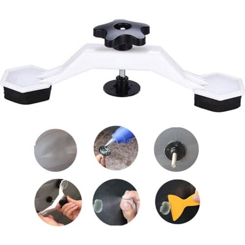 Car Dent Repair Body Damage Fix Tool Pulling Bridge Puller Dent Removal Glue Tabs Hand Repair Universal Tools Kit Paintless