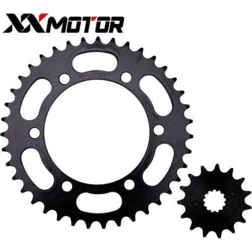 A Set Front And Rear Chain Sprocket Gear Disc Wheel Kit For Kawasaki ZZR250 ZZR 250 Motorcycle Accessories