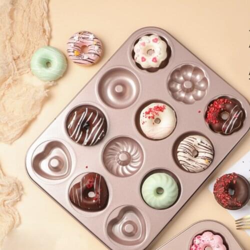 Pastry Tools Bakeware Mold Carbon Steel Cake Cooking Mini Cupcake Kitchen Mould Cookie Chocolate Pasteleria Baking Tray 60AA01