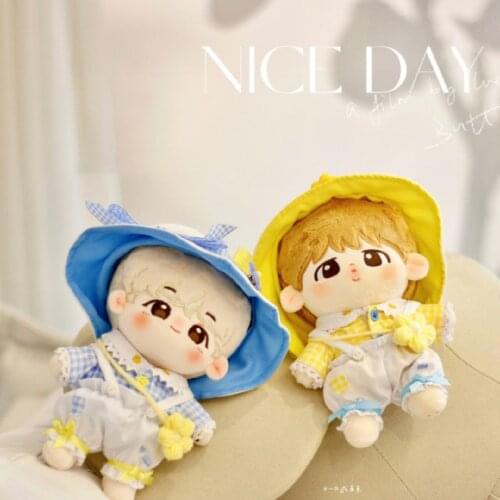 Yuri Doll Use Hat Kindergarten Autumn Outing Set No attributes 15cm 20cm Cute Plush Doll Clothes Clothing Sa MM