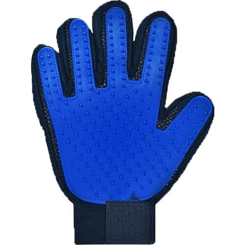 Lu cat gloves, rubber pet cleaning brush to remove hair, pet grooming massage gloves, cat and dog bath PS010