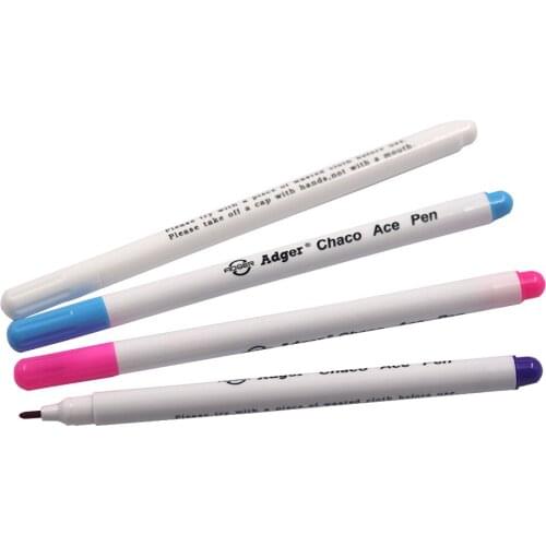 4pcs Stitch Markers Soluble Water Erasable Pens Fabric Marking Pens DIY Needlework Sewing Tools Accessories