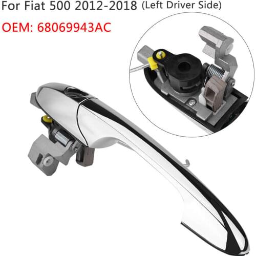 Left-Hand Drive Exterior Outer Door Handle for Fiat 500 2012 2013 2014 2015 2016 2017 2018 68069943AC 68069942AC Car Styling NEW
