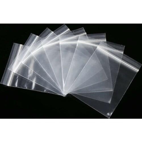 100 Small Clear Bags Plastic Baggies Baggy Grip Self Seal Resealable Resealable Mini Plastic Bag 4*6mm 5*7mm 7*11mm Plastic Ba