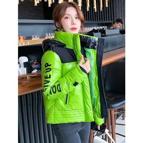 Womens Jackets Winter 2021 Black Puffer Jacket Female Down Cotton Jacket Ladies Coats and Jackets Korean Fashion Bubble Coat