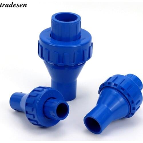 1Pc 20mm-32mm ID Belt Spring PVC One Way Non Return Check Valve Pipe Connector Water Supply Tube Fittings For Garden Irrigation
