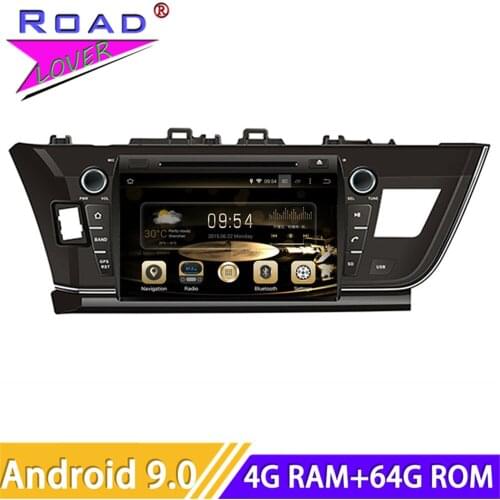 Roadlover Android 9.0 Car Multimedia DVD Player Radio For Toyota Corolla 2013- Stereo GPS Navigation Magnitol 2 Din 9" HD Screen