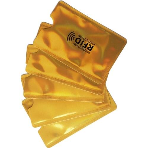 10PCS Smart Anti Theft RFID Wallet Blocking Card Protector Sleeve To Prevent Unauthorized Scanning Aluminium Cards Holder