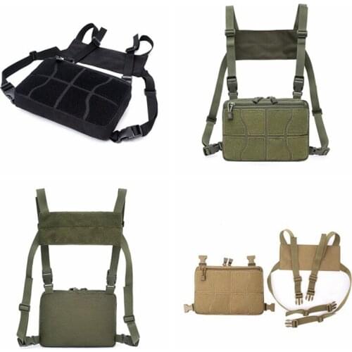 Tactical Military Chest Rig Bag Molle Army Outdoor Waterproof Adjustable Fishing Hunting Camping Nylon Backpacks Rifle Gun Case