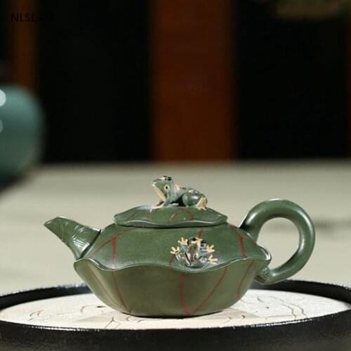 Yixing Tea pot purple clay filter Teapots beauty kettle Raw ore Green mud Handmade Teaware Customized authentic 180ml