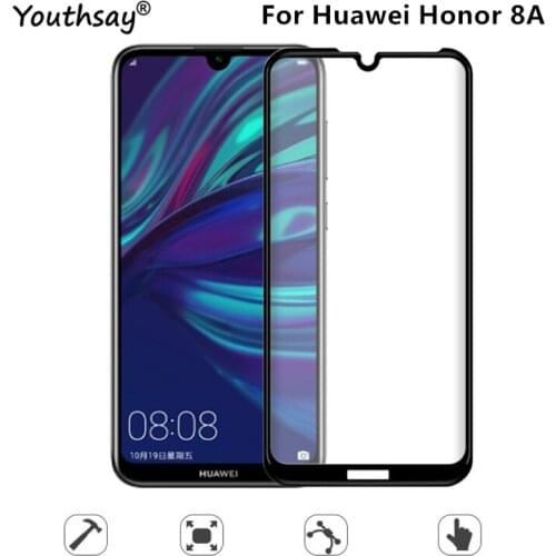 1PCS 2.5D Full Glue Coverage Glass For Huawei Honor 8A Screen Protector Protective Film For Honor 8A Glass for Huawei Honor 8A
