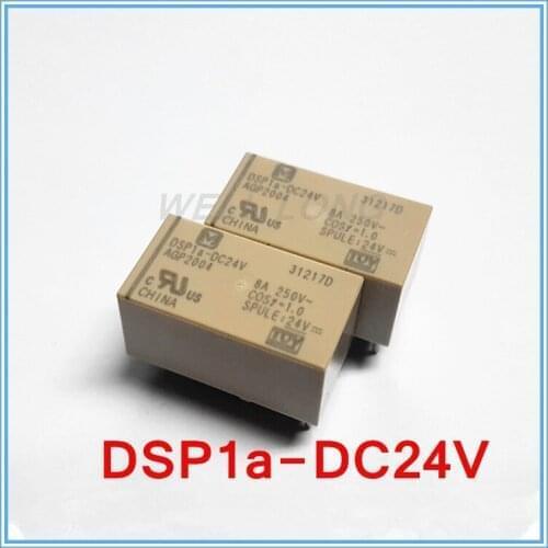 100pcs/lot ) DSP1a-DC24V Power relay 1a (DPDT)
